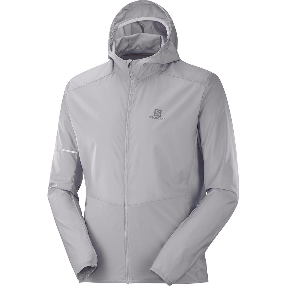 Salomon Israel AGILE FZ M - Mens Jackets - Grey (FDVC-47960)